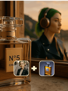 Reference image and brief for a consistent brand mascot used across ads