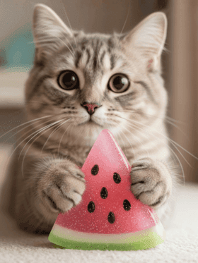 Kitten x Slime ASMR AI video concept cover showing kitten and slime visuals