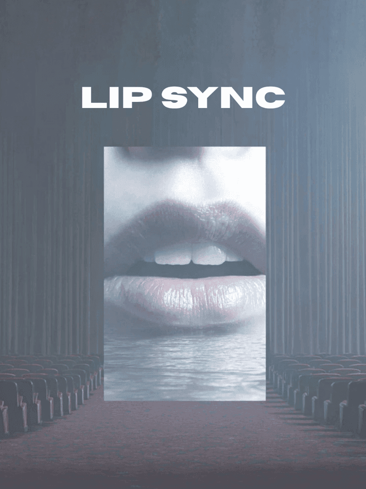 AI lip sync workflow example showing synchronized mouth movements