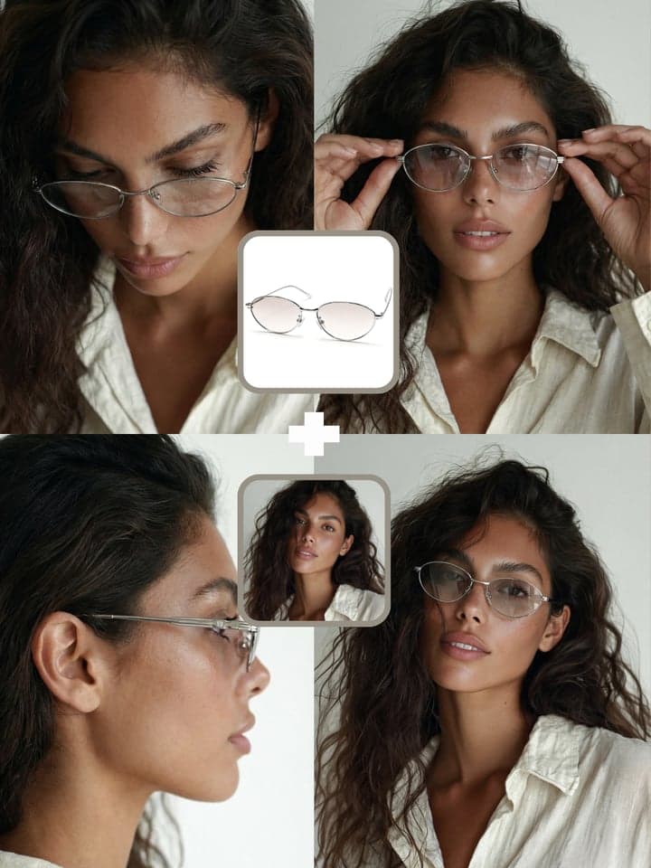 AI-generated all-things wearable example showing products on professional models