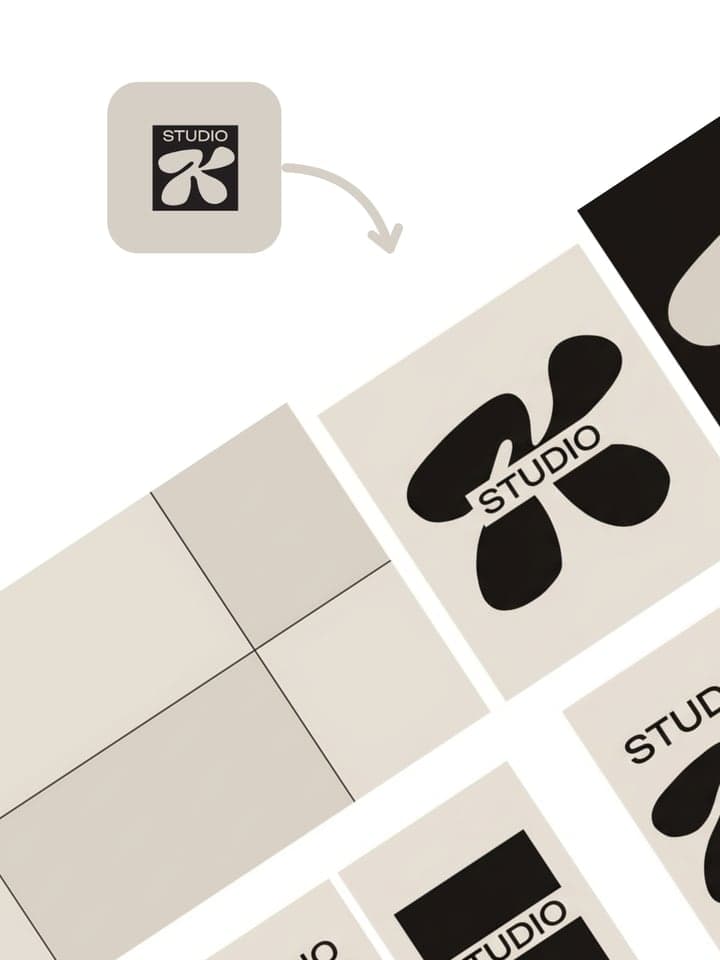 AI-powered brand visual style extractor showing consistent design derivatives